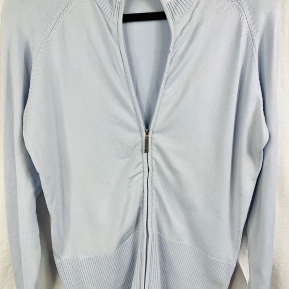 Nike Golf Knit Zipped Bomber Jacket Women Size Small‎ 4-6 Color Blue - Picture 2 of 5